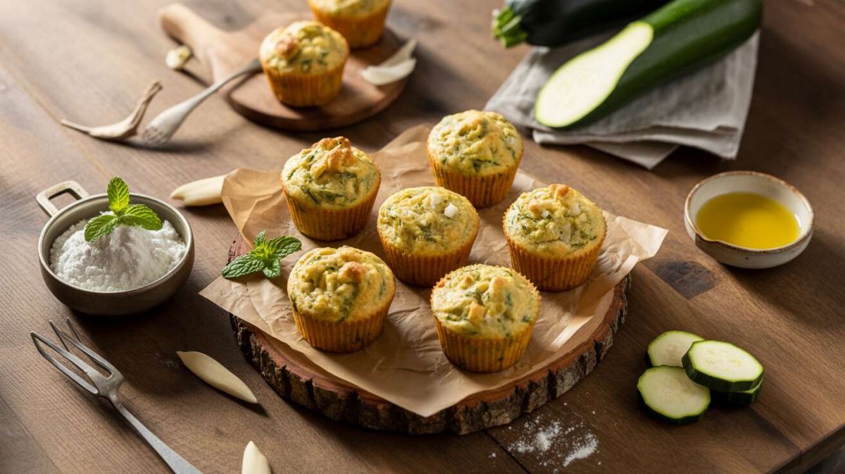 Des muffins salés courgettes feta pour un apéritif estival parfait