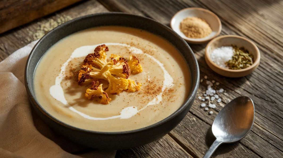Découvrez la douceur réconfortante de la soupe crémeuse au chou-fleur cet automne