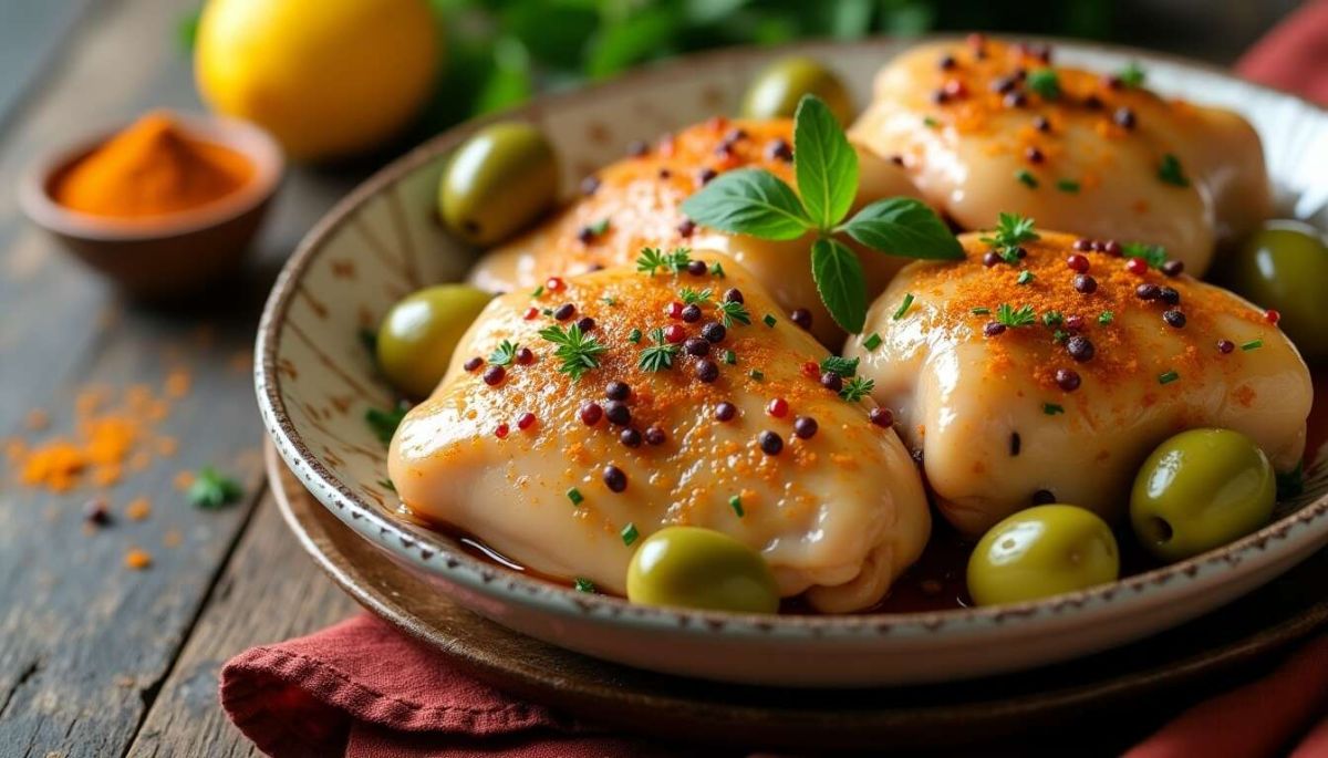 Poulet aux olives à la marocaine : une recette à savourer