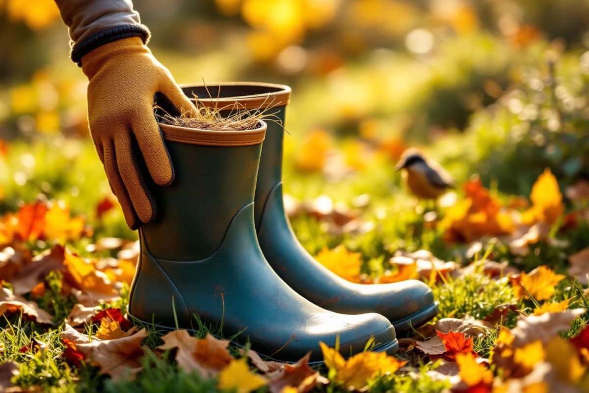 Transformez vos vieilles bottes en refuges pour la faune du jardin