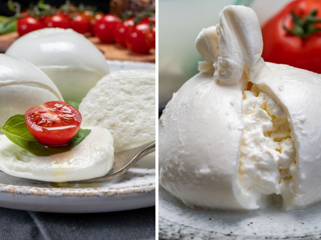 Mozzarella et burrata : le duel savoureux entre deux classiques italiens