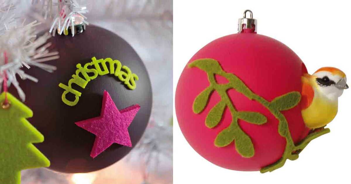 L'art de créer des boules de Noël en feutrine