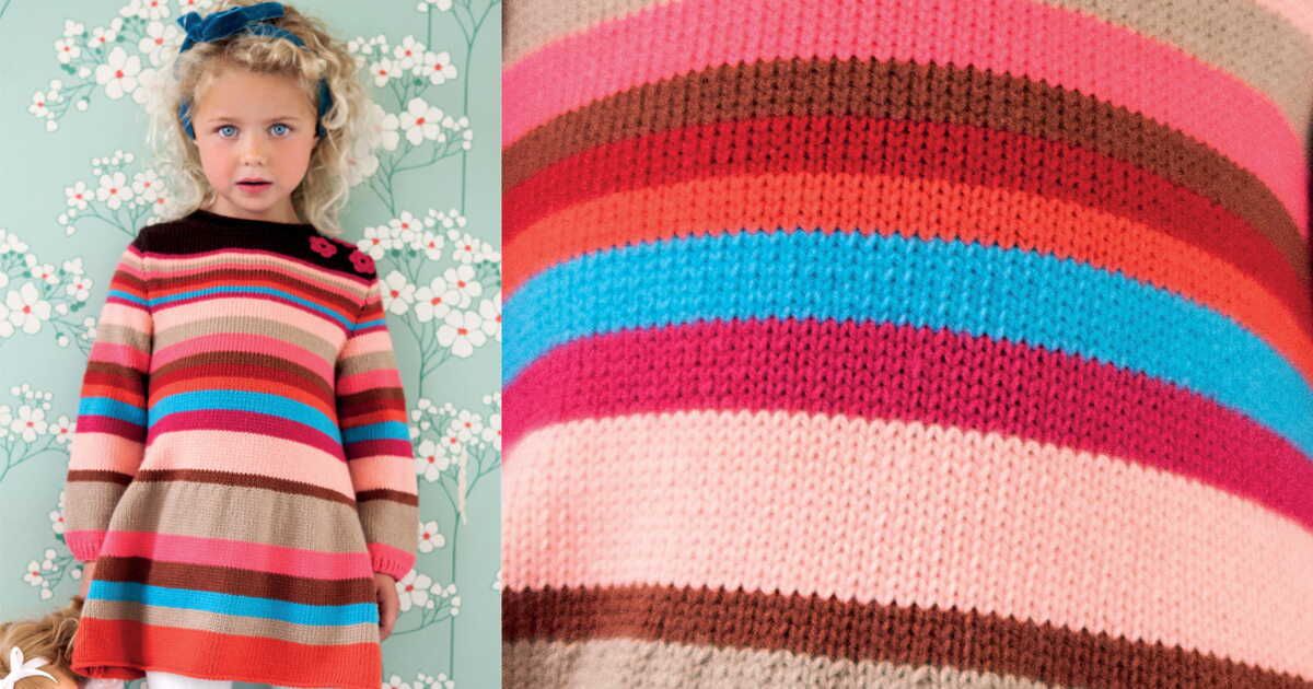 La robe jersey rayée : un essentiel du vestiaire enfant