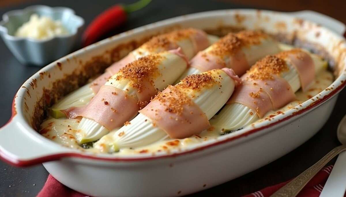 la douceur réconfortante des endives au jambon à la béchamel