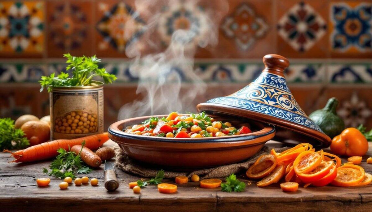 un tajine de légumes à la daouya jalila : un délice marocain à découvrir