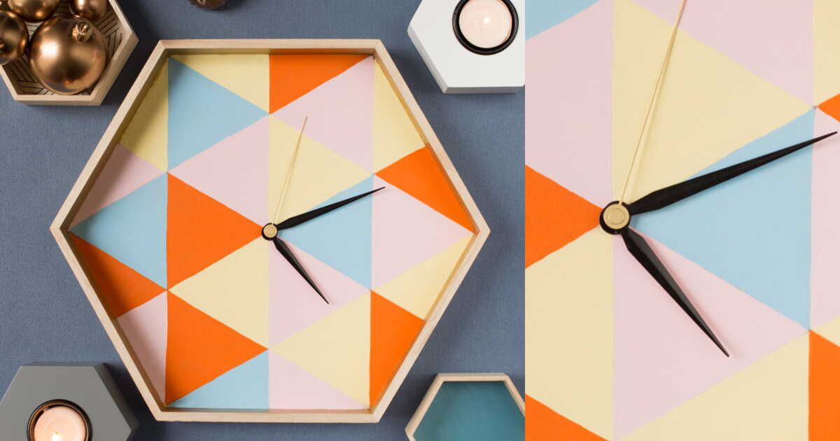 Une horloge géométrique : le cadeau tendance de Noël