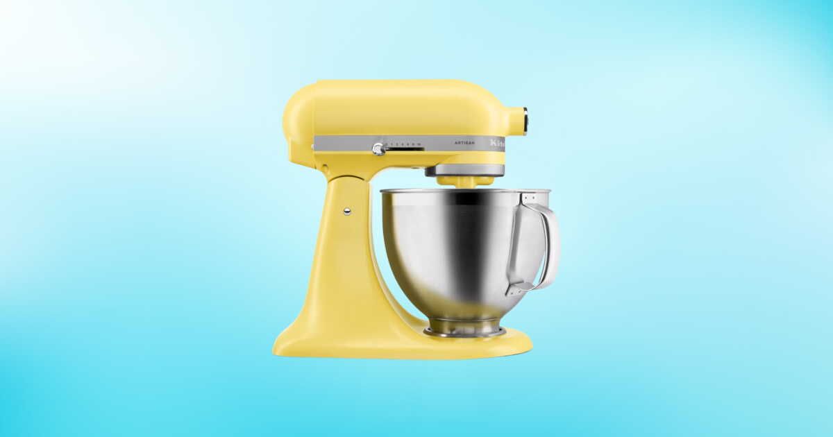 Découvrez l'offre incroyable sur le robot pâtissier KitchenAid jaune pastel