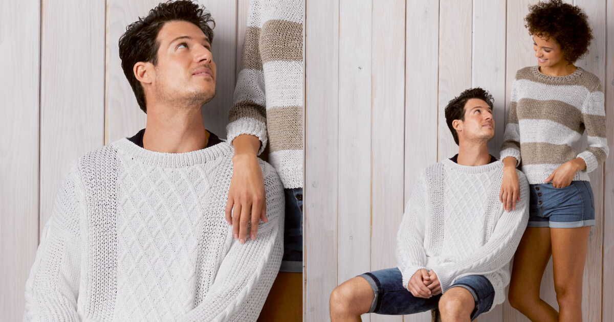 L'élégance réinventée : le pull homme au point fantaisie