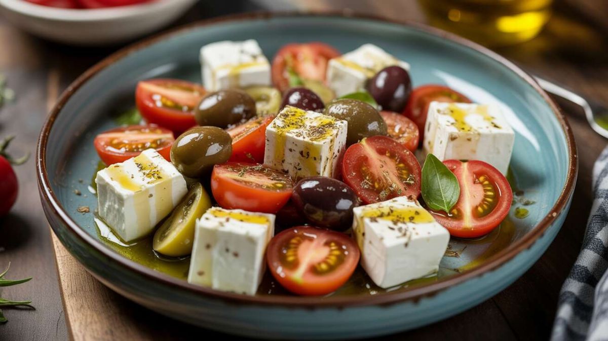 Rafraîchissante salade de tomate et feta : un délice méditerranéen à découvrir