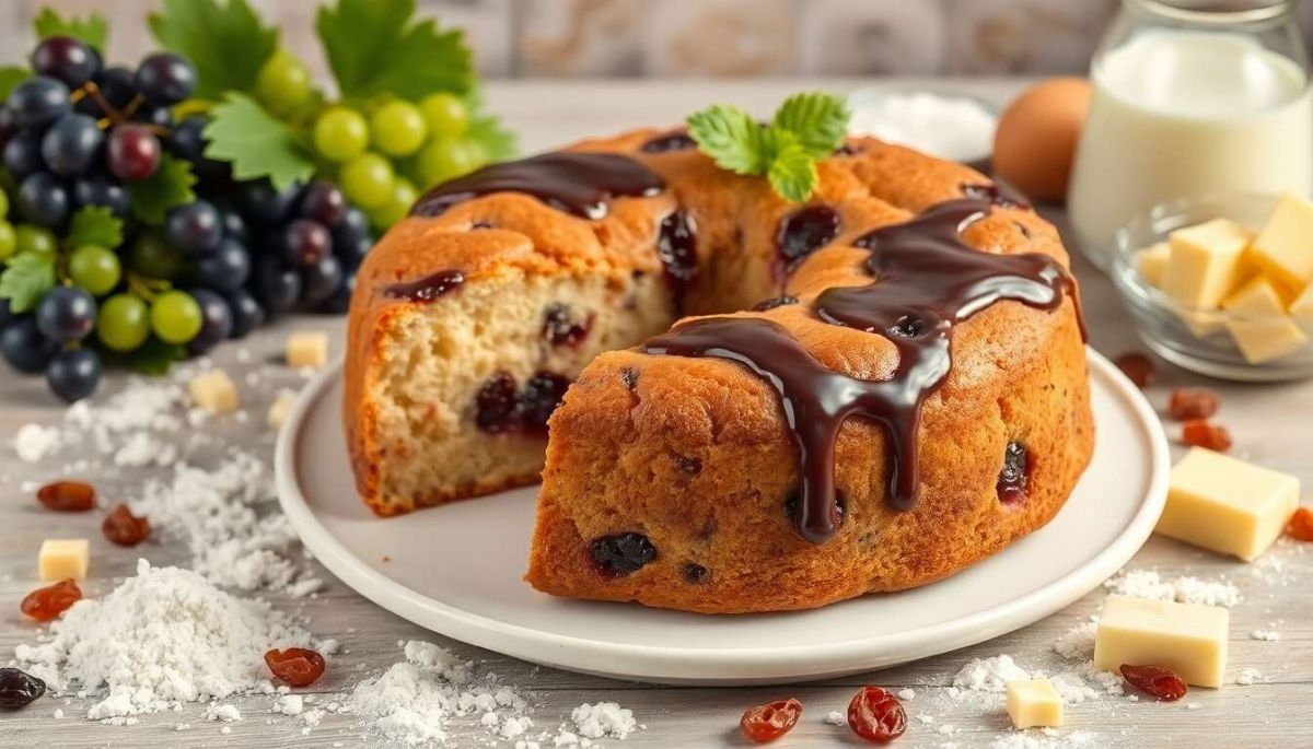 un cake aux raisins moelleux pour émerveiller vos papilles