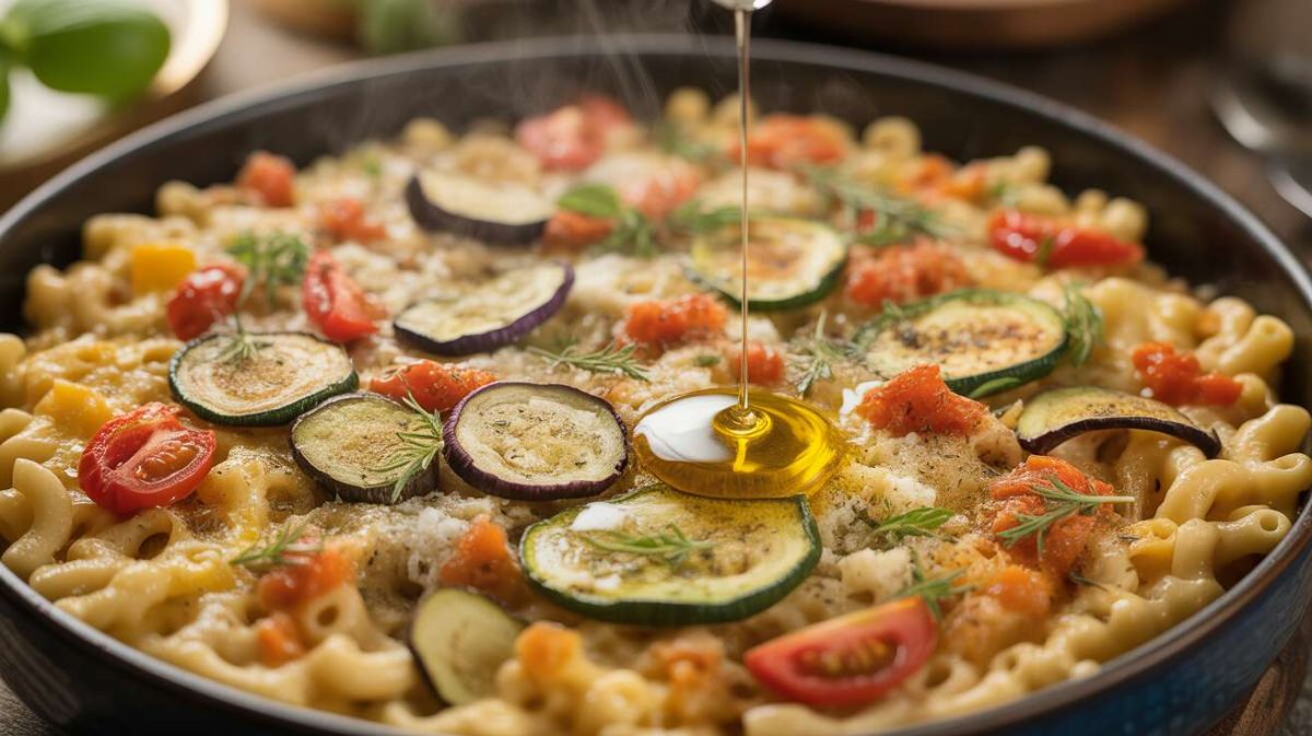 Une explosion de saveurs avec le gratin de macaroni aux légumes d'été