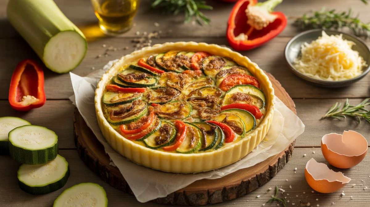 Une quiche légère aux légumes d'été pour un dîner savoureux