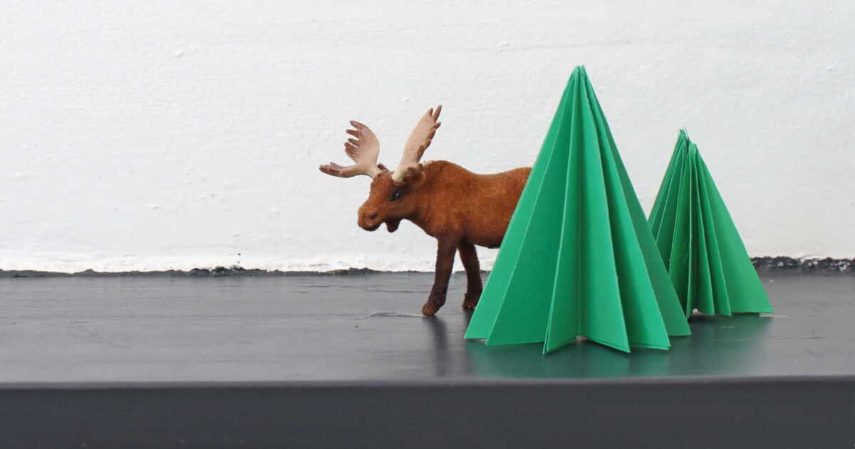 Un sapin en papier plié : l'originalité au cœur de Noël