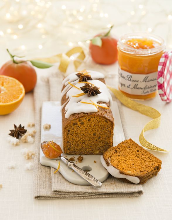 Pain d’épices à la confiture oranges et mandarines Bonne Maman