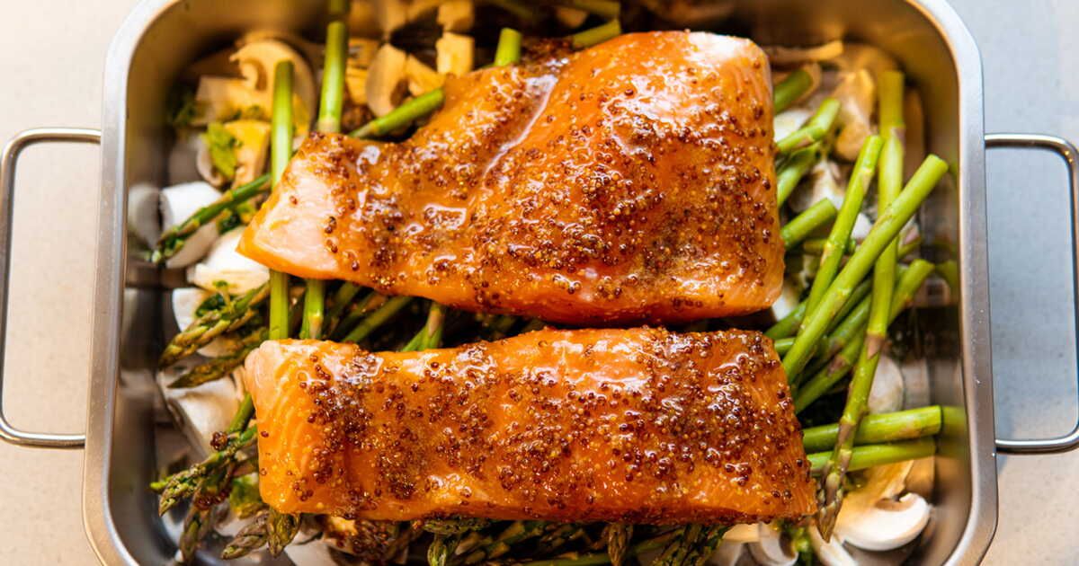 Filet de saumon à la moutarde et au miel, la recette facile et le temps de cuisine idéal