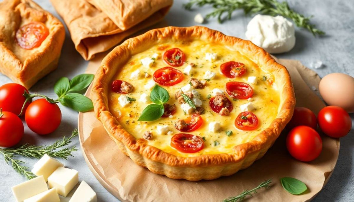 Quiche savoureuse à la tomate, feta et thon : une recette à ne pas manquer