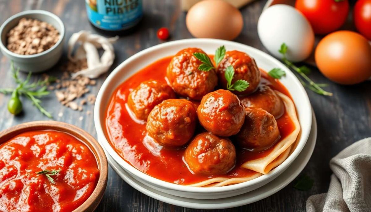 Des boulettes de viande à la tomate pour un repas convivial